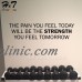 Pain Today Will Be Strength Quotes Vinyl Wall Sticker Decal Gym Gymnasium Office   222442761359